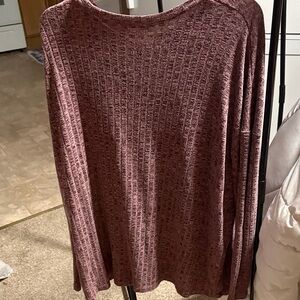 Treasure & Bond Textured Burgundy Sweater